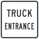 Truck Entrance Sign For Parking Lots T1-1935-DG_18x18