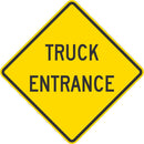 Truck Entrance Traffic Sign T1-1936-EG_24x24