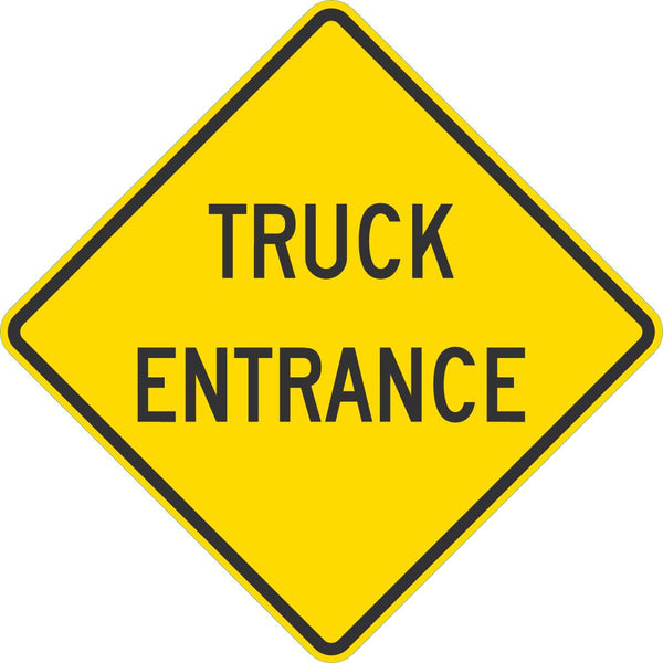 Truck Entrance Traffic Sign T1-1936-EG_24x24
