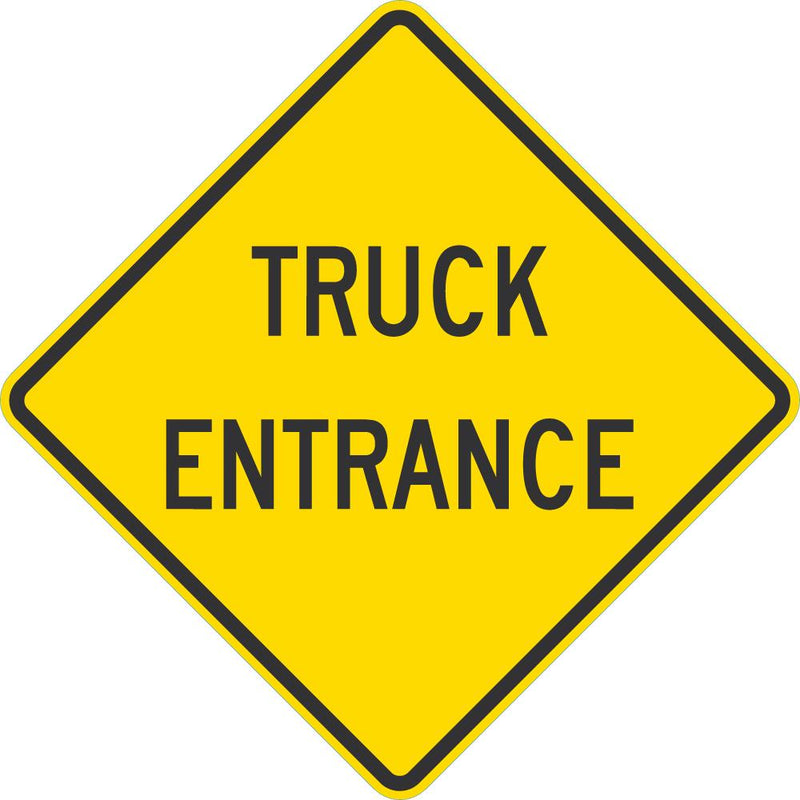 Truck Entrance Traffic Sign T1-1936-EG_24x24
