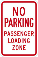 Loading Zone No Parking Sign T1-3021-DG_12x18