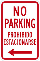 No Parking Sign T1-3034-DG_12x18