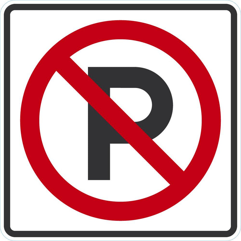 No Parking Sign T1-3047-EG_24x24