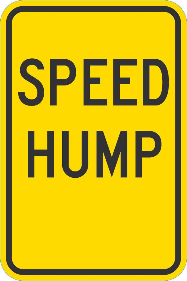 Speed Hump Traffic Sign
