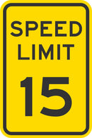 Speed Limit Warning Traffic Sign T1-5016-DG_12x18