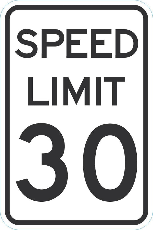 Speed Limit 30 Traffic Sign