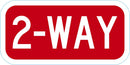 2-Way Traffic Sign T1-5134-EG_12x6