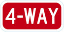 4-way Traffic Sign T1-5138-EG_12x6