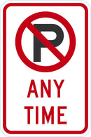 No Parking Sign T1-5162-DG_12x18