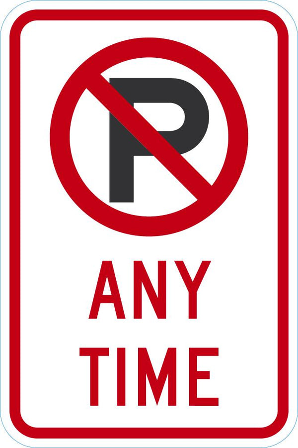 No Parking Sign T1-5162-DG_12x18