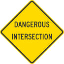 Dangerous Intersection Traffic Sign T1-5321-DG_24x24
