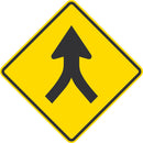 Merge Traffic Sign T1-5472-DG_24x24