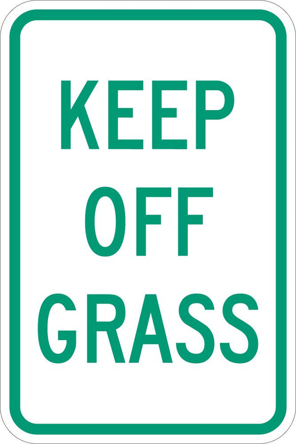 Keep Off Grass Sign