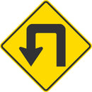 Double Turn Traffic Sign T1-5497-EG_24x24