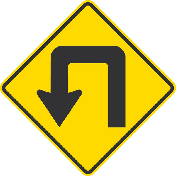 Double Turn Traffic Sign