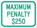 Parking Fine Sign T1-5541-DG_12x9