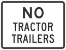 No Trucks Traffic Sign T1-5702-DG_18x12