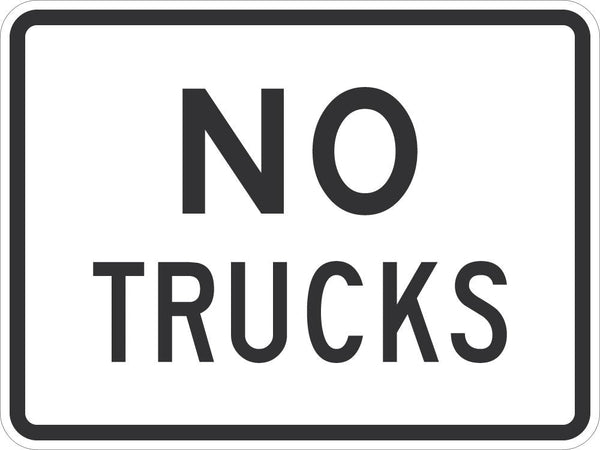 No Trucks Traffic Sign