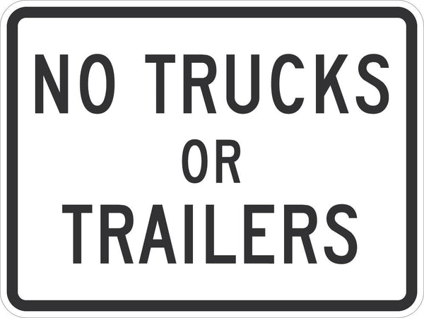 No Trucks Traffic Sign