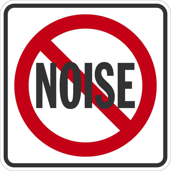 Noise Prohibition Traffic Sign