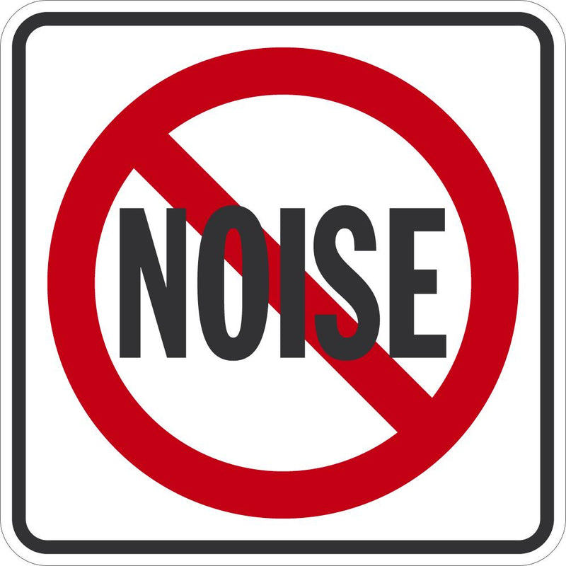 Noise Prohibition Traffic Sign T1-5735-DG_18x18