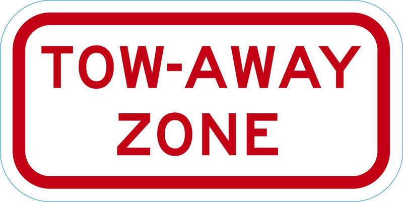 Tow Zone No Parking Sign T1-6048-DG_12x6