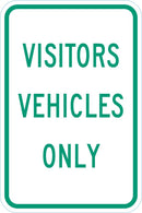 Visitor Parking Sign T1-6261-EG_12x18