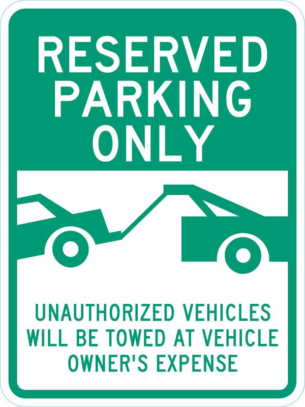 Reserved Parking Sign