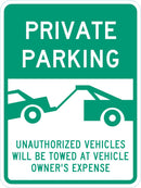 Private Parking Sign T1-6287-EG_18x24