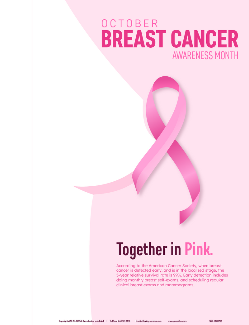 Together in Pink Breast Cancer Awareness Signs