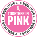 I Pledged! Together in Pink Hard Hat Sticker
