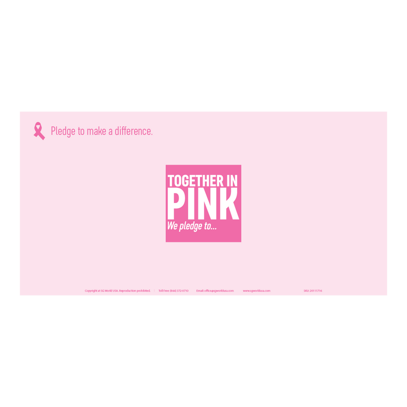 We Pledge.. Together in Pink Breast Cancer Awareness Banner