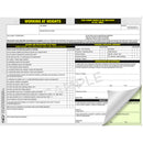 Working at Height Permit: Pack of 5