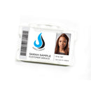 Rigid ID Badge Holder with Open Front: Landscape Orientation (per Pack of 10)