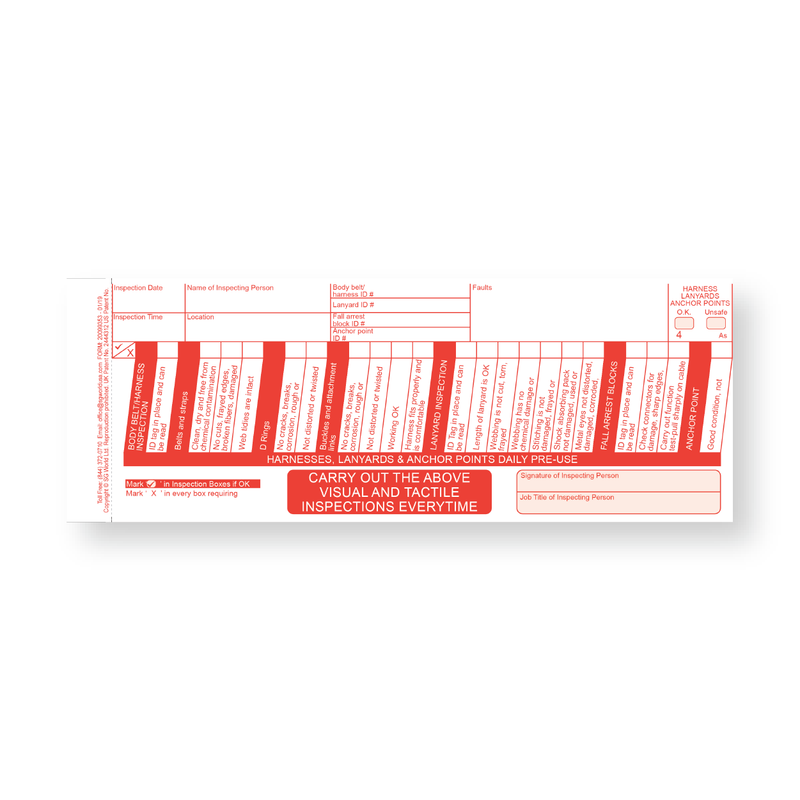 Fall Protection Harness Inspection Checklist Solution Starter Kit