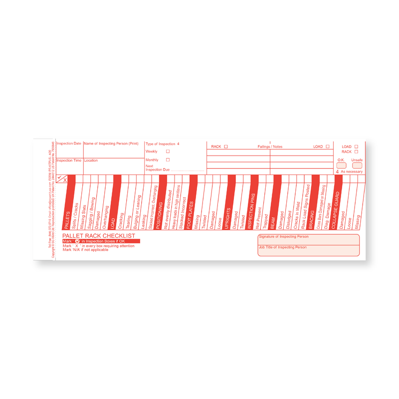 Pallet Racking Inspection Checklist Solution Starter Kit