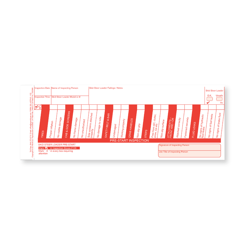 Skid Steer Loader Inspection Checklist Solution Starter Kit
