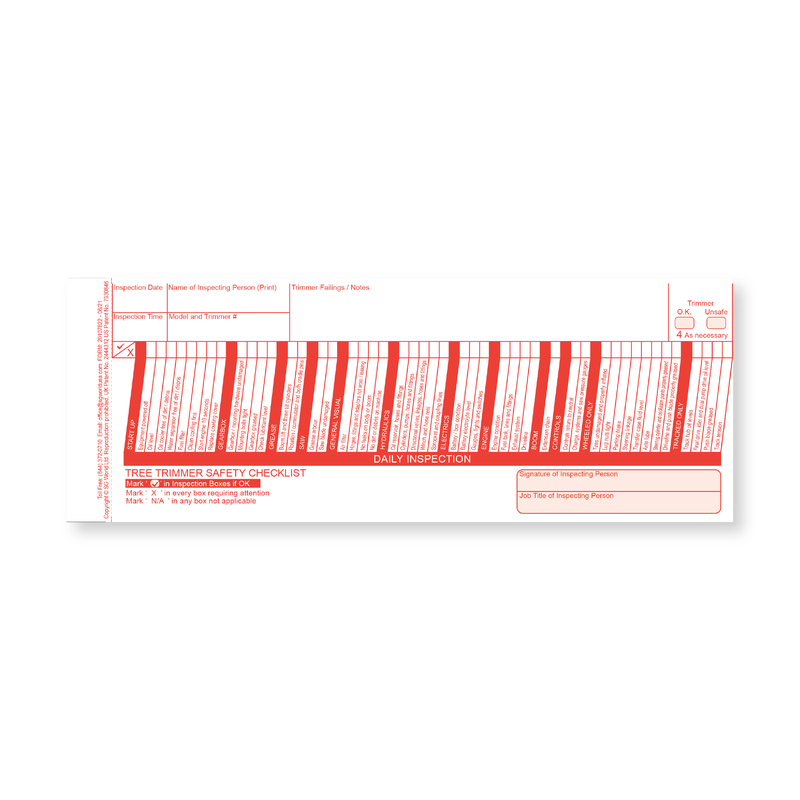 Jarraff/Tree Trimmer Inspection Checklist Solution Starter Kit