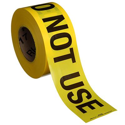 Do Not Use Barricade Tape - 3'' Wide x 500' Long