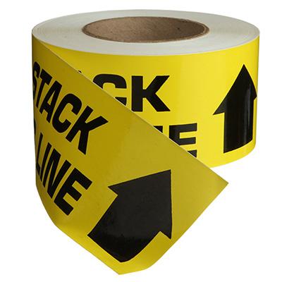 Do Not Stack Above This Line Message Adhesive Tape - 3'' x 200'