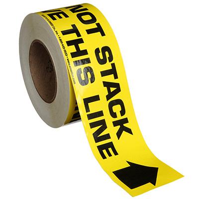 Do Not Stack Above This Line Message Adhesive Tape - 3'' x 200'
